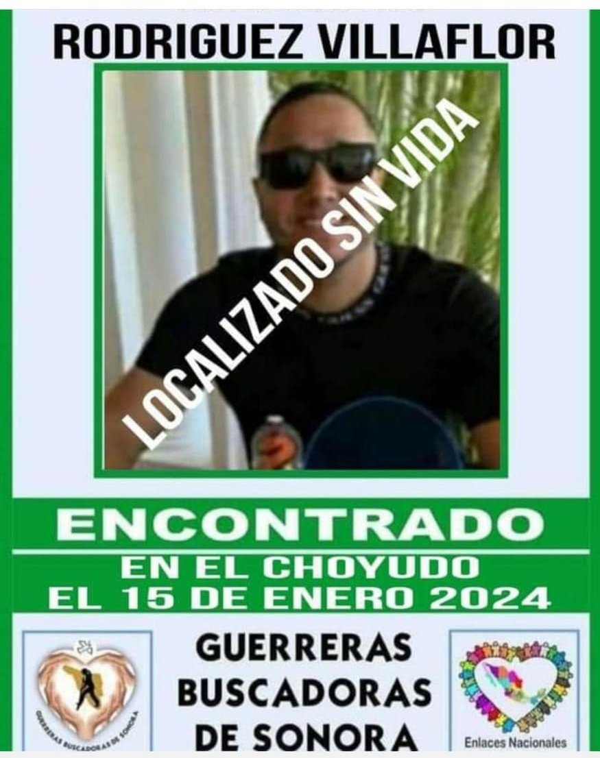 AguedaBarojas's tweet photo. Un guaymense más fue entregado sin vida a su familia.
Es uno de los 57 cuerpos q estaban en El Choyudo.
Desapareció el 2 de julio del 2023.
Una balacera menos q no se escuchó en #Guaymas y q sirvió para q la alcaldesa @karlacordova15 repitiera una y otra vez que ya  había  paz. https://t.co/1FthI4REuB
