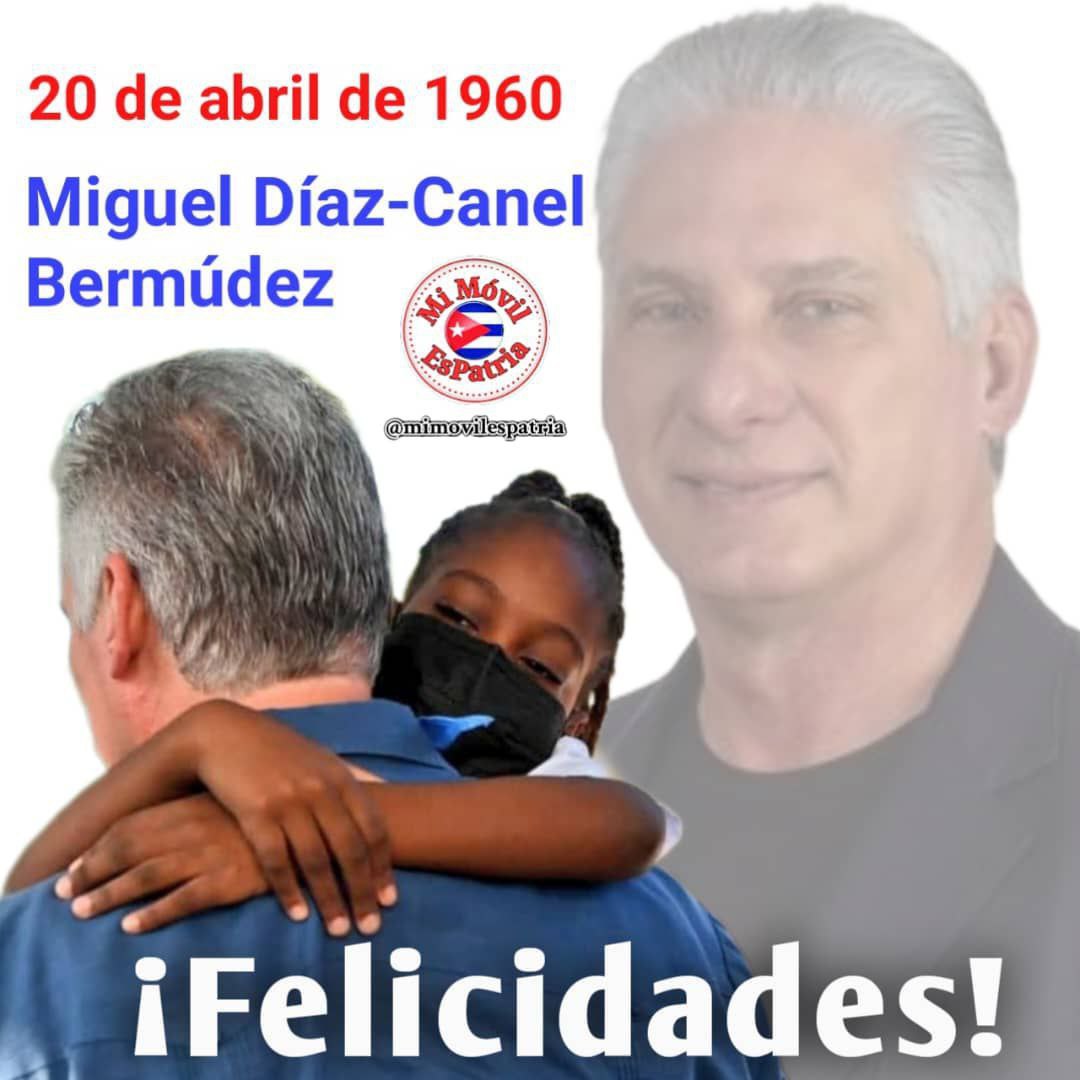 Un abrazo fraterno desde la #ProvinciaGranma. ¡Feliz Cumpleaños Presidente! #Cuba @DiazCanelB @DrRobertoMOjeda @YudelkisOrtizB @YanetsyTerry