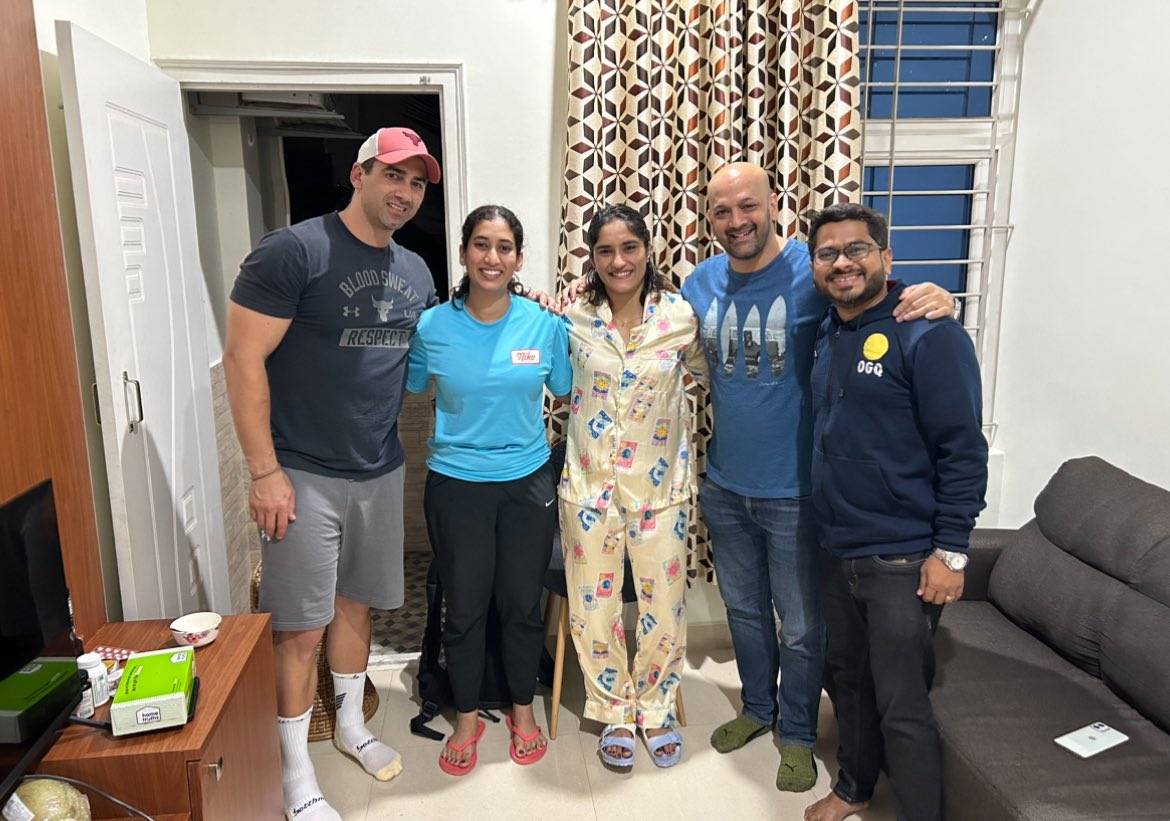 17th Aug 2023 - ACL Surgery

6 months of painful rehab

11th Mar 2024 - Won 50 kgs Wrestling trials after a massive weight cut

20th April 2024 - Wins the Olympic Quota. Qualifies for her 3rd Olympics

Been to hell &amp; back last 2 years.

Vinesh Phogat - 29 yrs. What an athlete!
