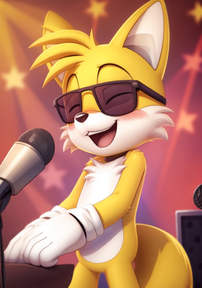 #MilesTailsPrower #Tails #MilesPrower #TailsTheFox #SonicTheHedgehog #AIArtwork

What will be the lyrics of your song? Is it rock, pop or something else?

Btw It's AI-generated art