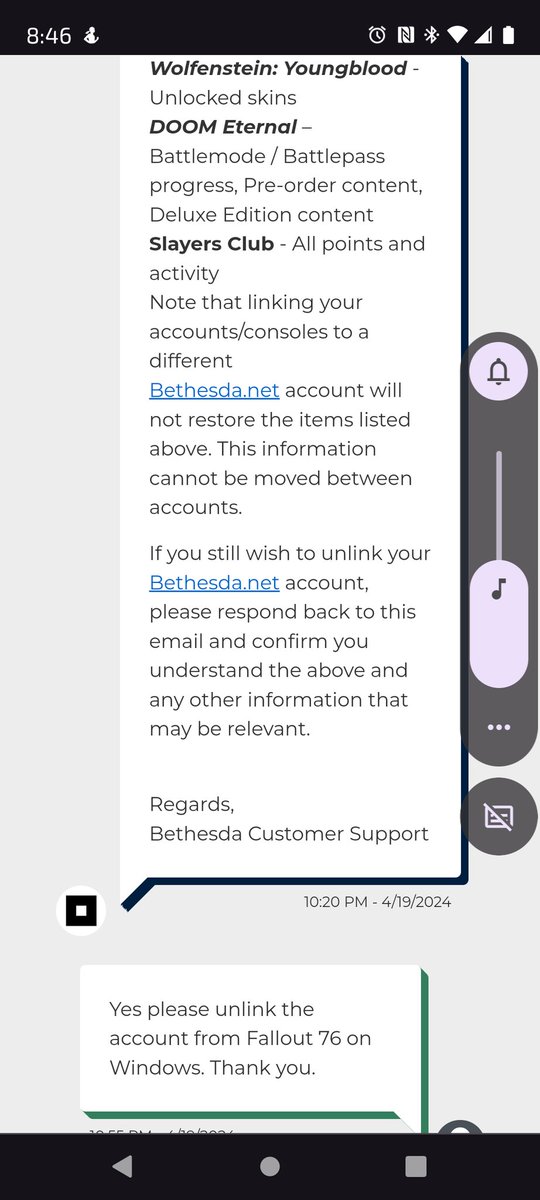 Alex_R_Kindle's tweet photo. Hey @BethesdaSupport can I get some help here? I've started 2 tickets over the last 12 hours regarding unlinking an unwanted account so I can play 76. Both times I was answered and confirmed, both times I've been ignored since? No update, no unlink, why? Thank you. https://t.co/NBUyuUKt5m