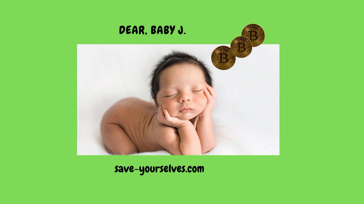 Dear, Baby J. From Bitcoin and to bank alternatives, baby’s first financial lessons. Check out Dear, Baby J. or save-yourselves.com @sys.finance  #personalfinance #saving #financialfreedom  #blog #personalfinanceblog #debtfree #moneytips
