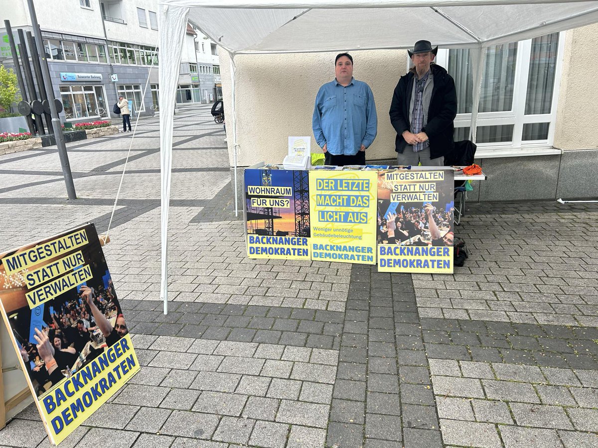 Unser erster Infostand in #Backnang heute vor dem Seniorenbüro am Biegel.
Wir waren bis 14 Uhr vor Ort und hatten interessante Gespräche.
Auch am nächsten Samstag sind wir wieder in der Stadt!