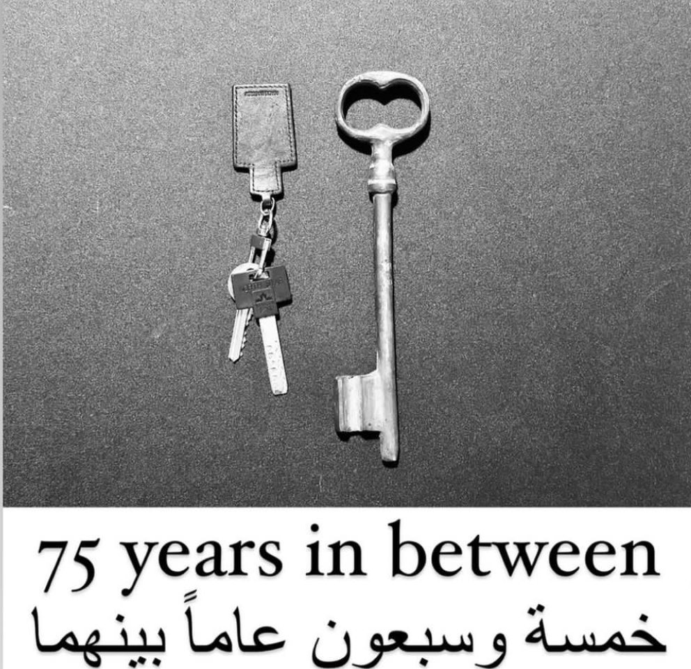 75 years since my grandparents have been forcibly expelled from Jerusalem. 6 months since I’ve been forcibly expelled from my home in Gaza City. #Nakba