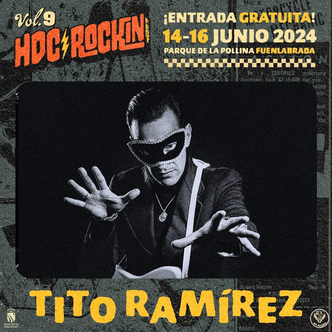 💥 Nueva confirmación💥 
La fiesta está asegurada. 
<a href="/el_tito_ramirez/">titoramirez</a> aka TNT Ramírez en #hdcrf24 ⚡️🏍️ 

14-15-16 de Junio #fuenlabrada 
ENTRADA GRATUITA 

@honeydripper_61 @madridhdc843 

✍️ 🪧 @sergi.dinamita 🤘🏼