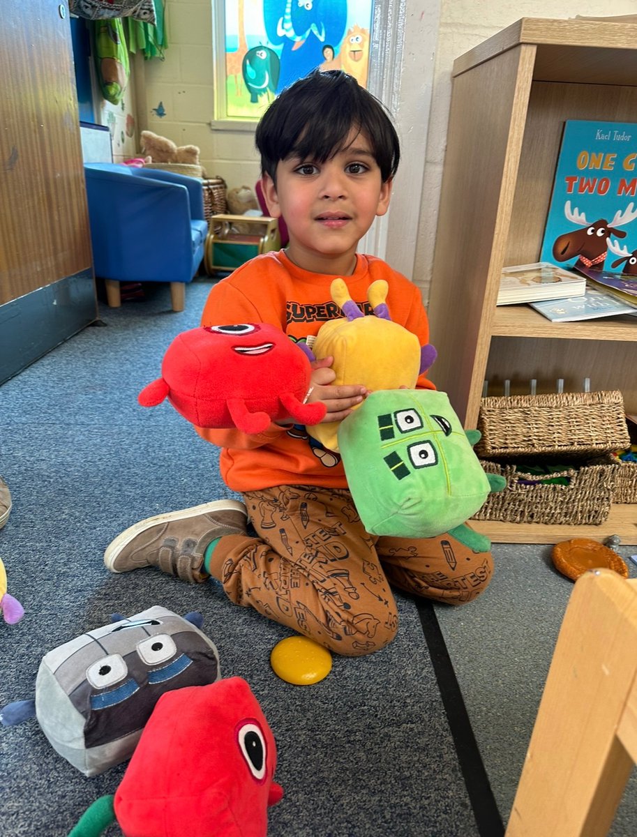 An absolute pleasure to be in our nursery provision this week talking all things maths. 

Came across this young chap afterwards in his play and he told me all about <a href="/numberblocks/">Numberblocks</a> - developing his knowledge, his communication skills but the best bit - having fun! See you soon!