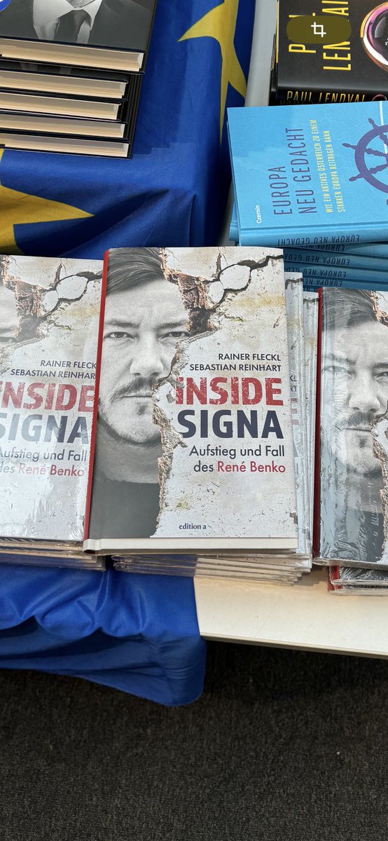 Aprilwetter, Lesewetter, Krimiwetter. Seit heute im Handel erhältlich. Das Buch „Inside Signa“ von @Fleckl und mir. Über den Aufstieg und Fall des René Benko #benko #InsideSigna