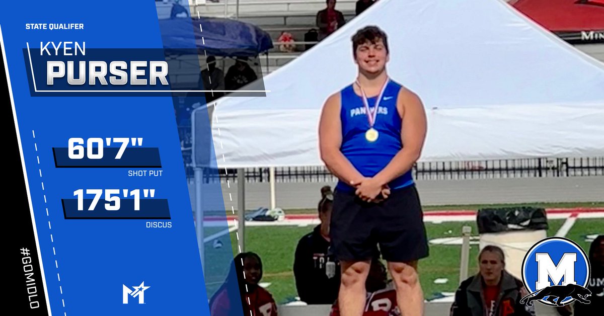 STATE BOUND!! Midlothian Panther, Kyen Purser brings home DOUBLE GOLD 🥇🥇at the Region 1 Track meet. Congratulations on punching your ticket to the UIL State Track & Field Championship in Austin. Kyen will compete in the Shot Put & Discus. Good luck!! #MISDProud