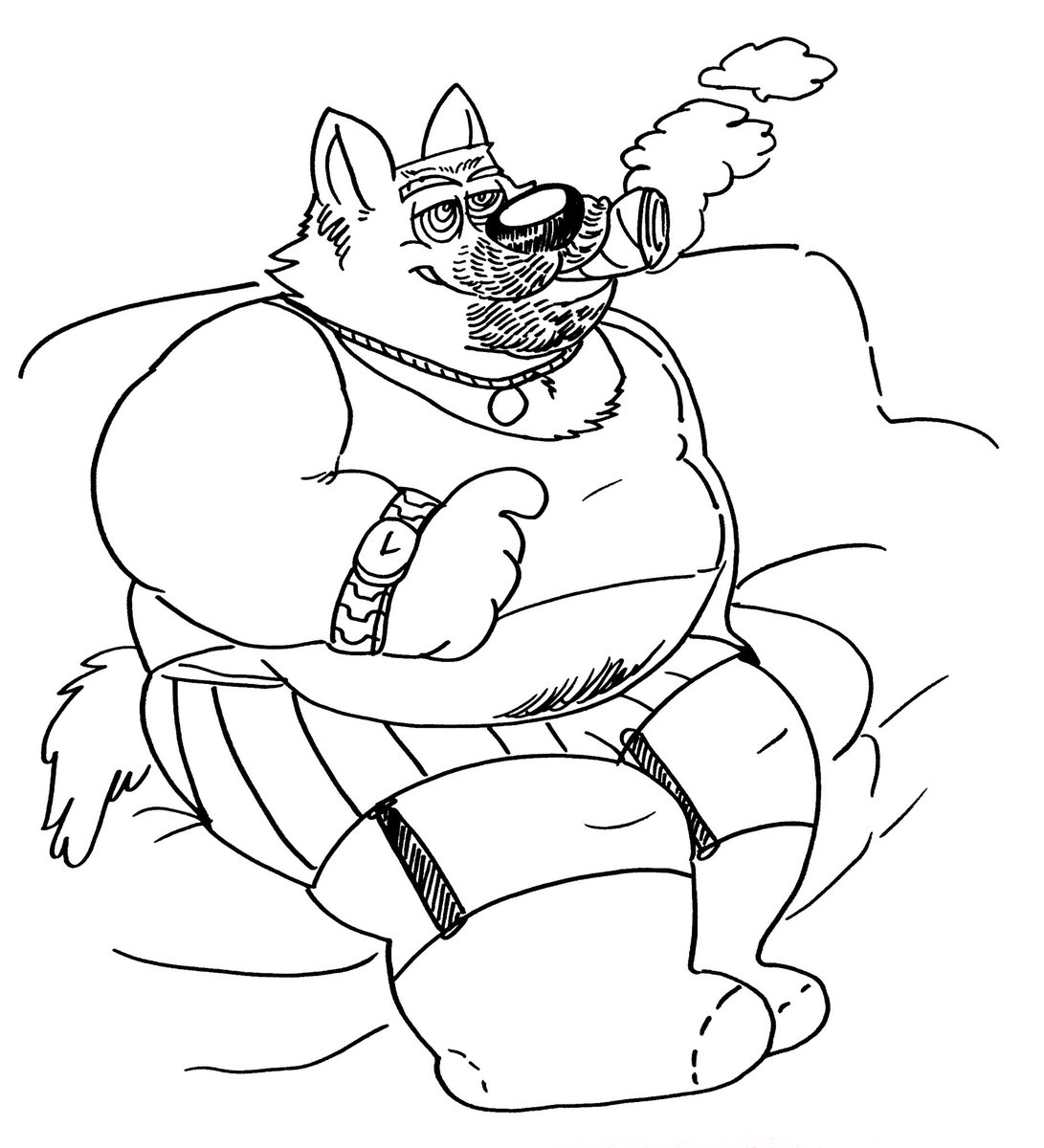 Hypno dad in socks and garters @Skunkarooz