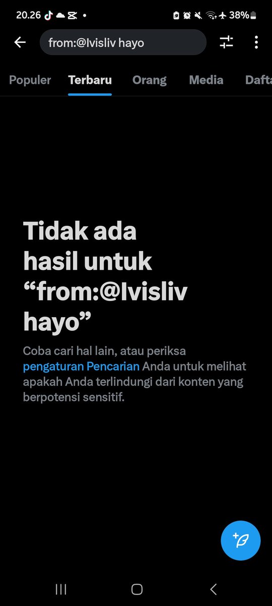 Ivisliv's tweet image. reply and i'll give u a word to search it on ur profile

i got "hayo"

Ga ada