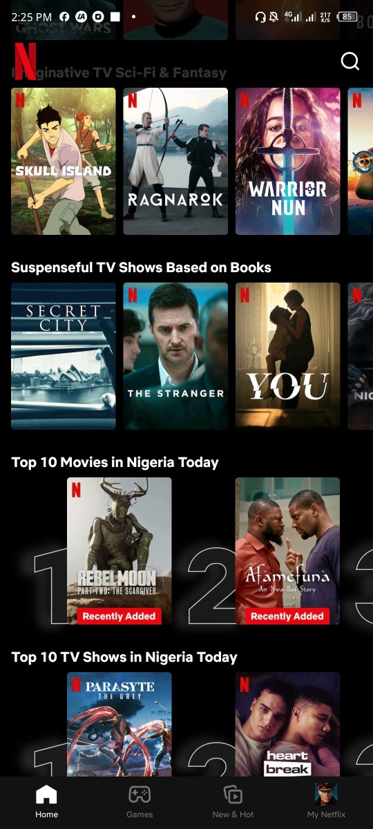 Rebel Moon is number 1 in Nigeria