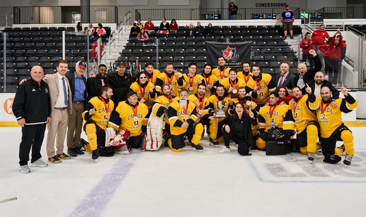 What an incredible victory for the 2024 Canadian National Blind Hockey Team! For the 5th year in a row, they've brought home the gold in the International Blind Ice Hockey series. Big congratulations to the incredible athletes for their remarkable achievement! 🏒🇨🇦