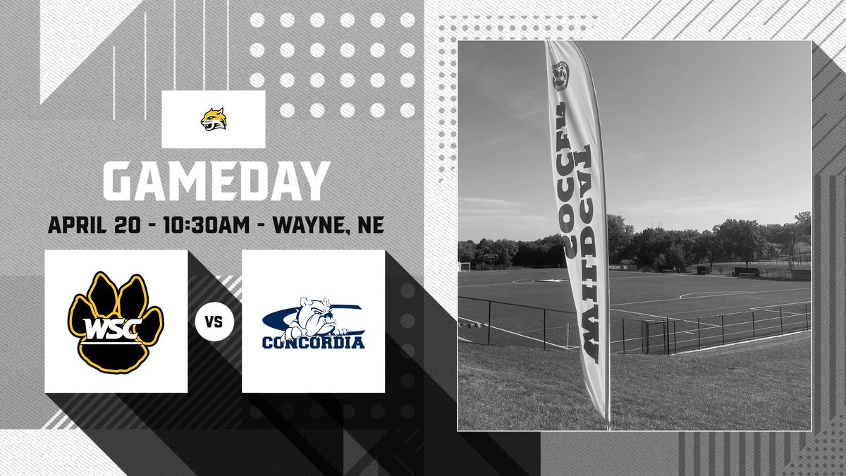 IT'S GAMEDAY here in Wayne, America!! We host Concordia today for our last spring game! #GoCats #STRONG ⚽️🐯 🆚 Concordia (Nebraska) 🗓️ Today ⏰ 10:30am 📍 Wayne, NE
