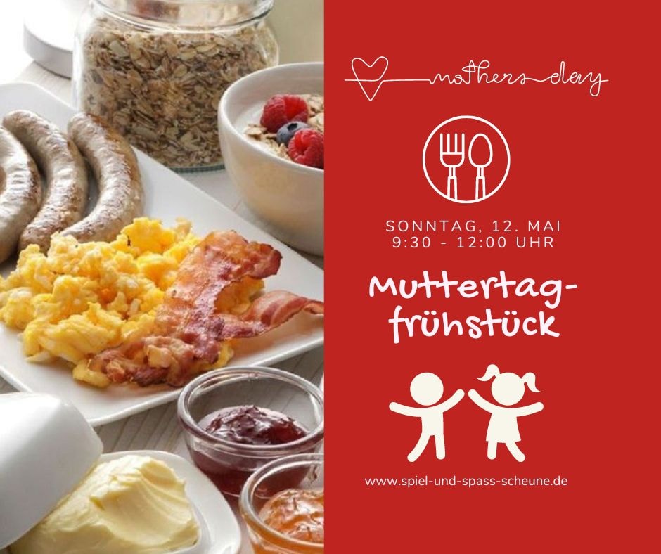 Moin. 
Familien-Frühstücksbuffet mit vielen Leckereien, wie Eierspeisen, Lachs und vieles mehr.
Das Frühstück wird bis 12.00 Uhr angeboten. Getobt werden darf bis 14.00 Uhr.
Sichere dir die letzten Plätze (9)!
kurzelinks.de/spiel-und-spas…