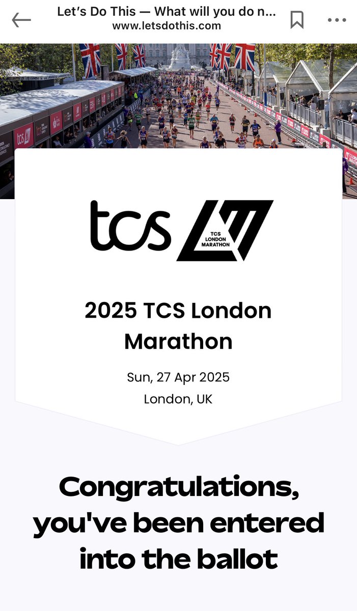 Here’s hoping it’s 3rd time lucky 🤞#LondonMarathon #LondonMarathon2025 @LondonMarathon