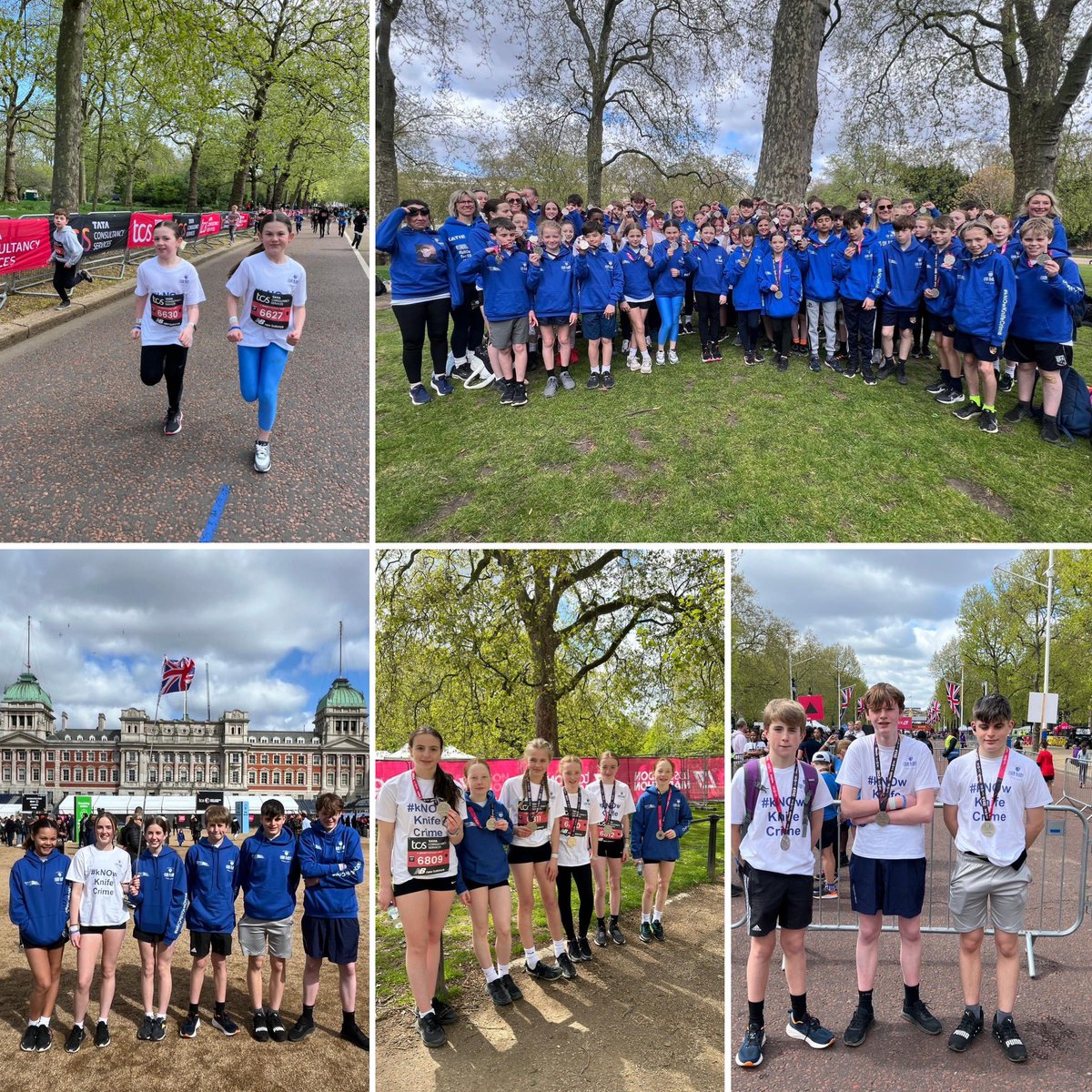 What a wonderful morning for our students. Congratulations to all who took part in the Mini @LondonMarathon. A fantastic experience for all involved. #MiniLondonMarathon @in_mcginty #kNOwKnifeCrime