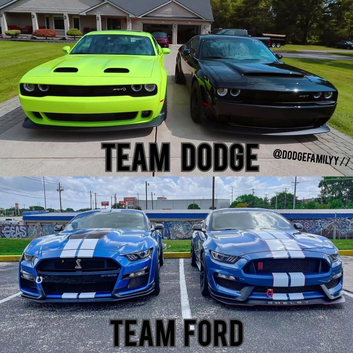 Team Dodge
Or
Team Ford?