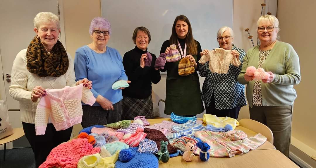Our craft group creates items for a number of charities, including the amazing @LoveAmelia8 We welcomed their chief executive, Steph Capewell, along for a visit this week, and she went away with lots of handmade items which will go to babies and children in need in our region.