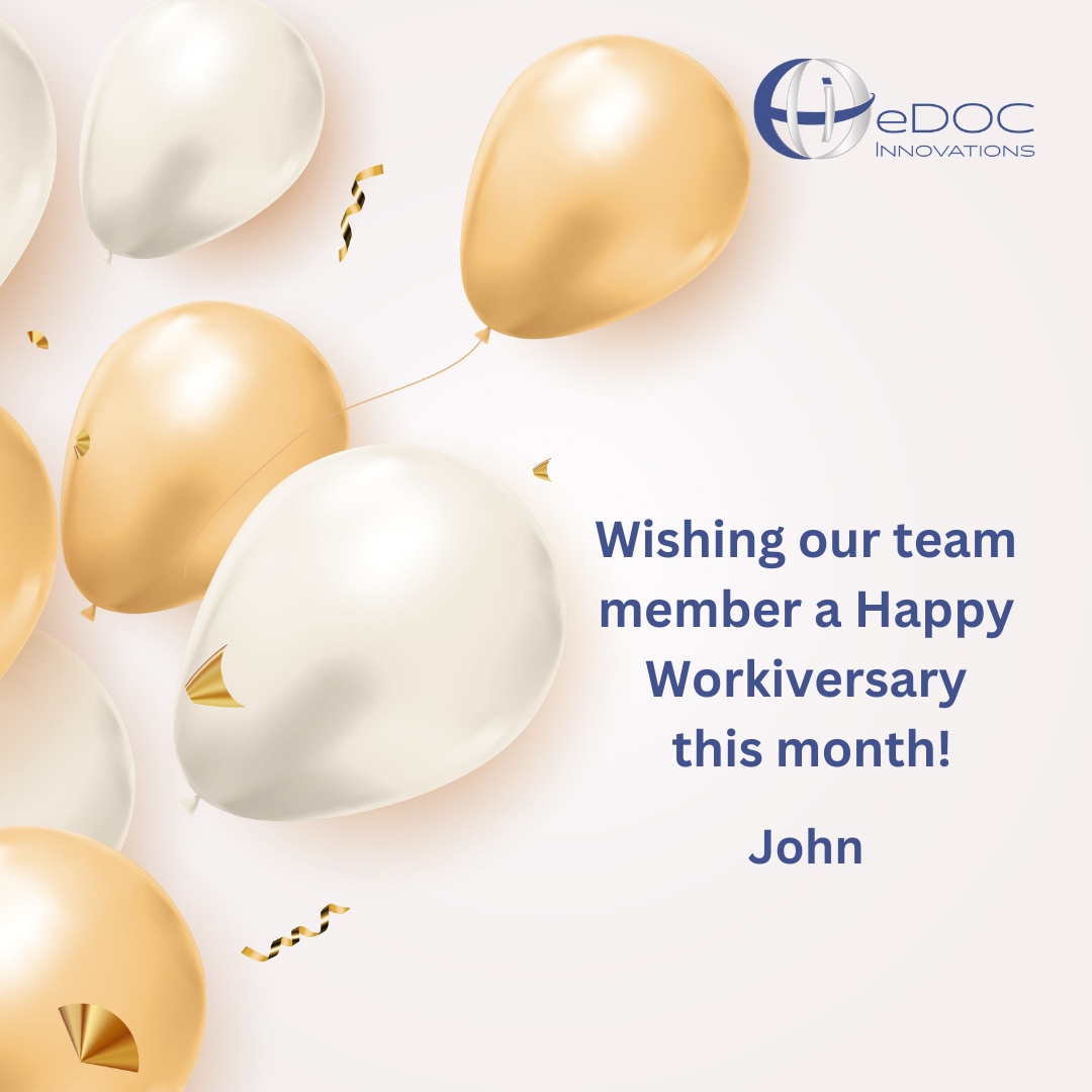 Join us in celebrating our dedicated team members who are marking another year of hard work and dedication. Happy work anniversary to all those who are celebrating this month! 

#eDOC #CheckLogic #DigitalTransactions #SignAnywhere #eSignatures #eDOCSignature