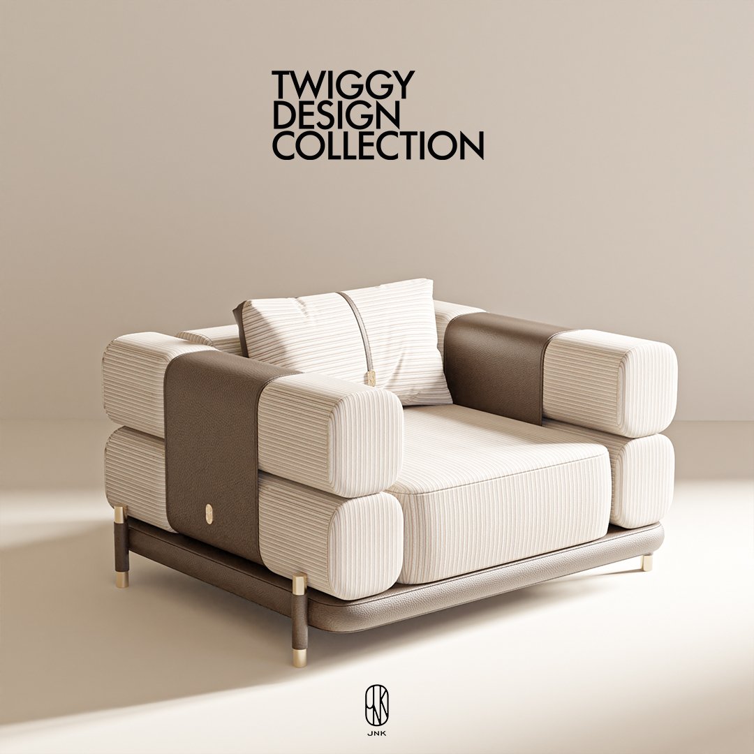 With the elegant combination of genuine leather and metal details, Twiggy Furniture Collection brings a contemporary touch to your home.

#luxury #luxurylifestyle #luxuryhomes #luxuryfurniture #modern #moderndesign #highendfurniture #livingroom #armchair