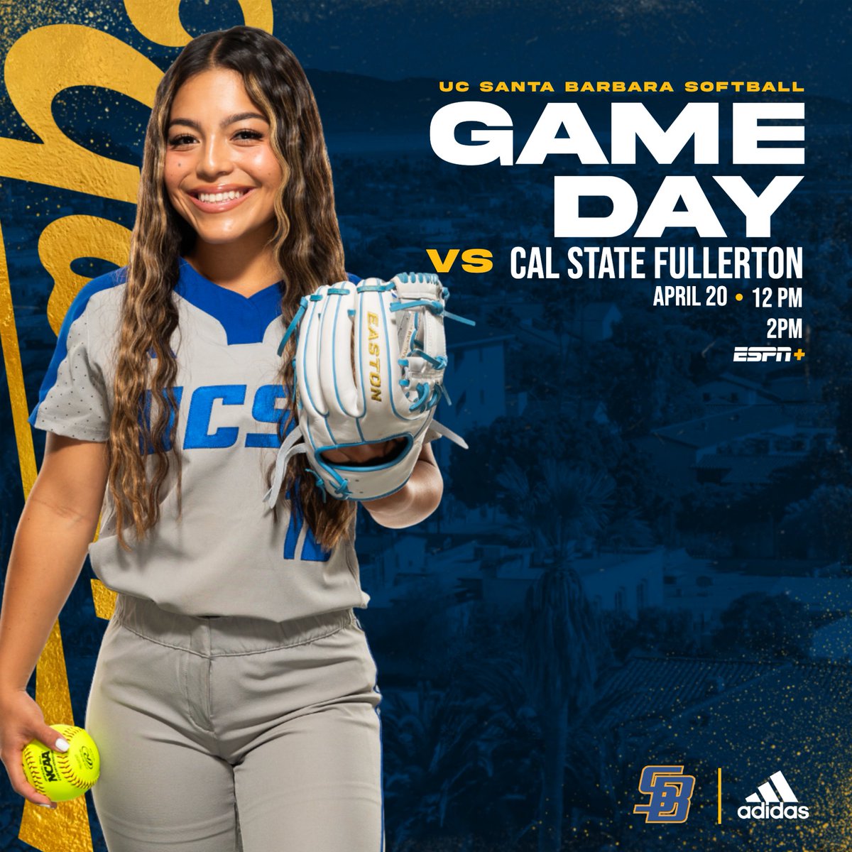 Ready to get the weekend started! 🆚 Cal State Fullerton 🏟️ Campus Diamond | Santa Barbara, Calif. ⏰ 12 p.m. & 2 p.m. 📺 ESPN+ 📊 bit.ly/UCSBvsCSUF-Sta… #GoGauchos