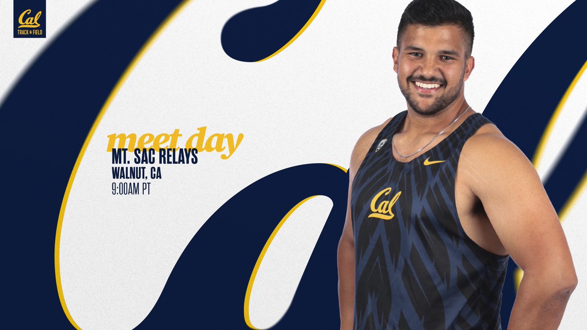 𝑴𝑬𝑬𝑻 𝑫𝑨𝒀 Closing out the Mt. SAC Relays! ⏰ 9 a.m. PT 💻($) mtsacrelays.runnerspace.com 📊 calbea.rs/3UitFXH #GoBears🐻