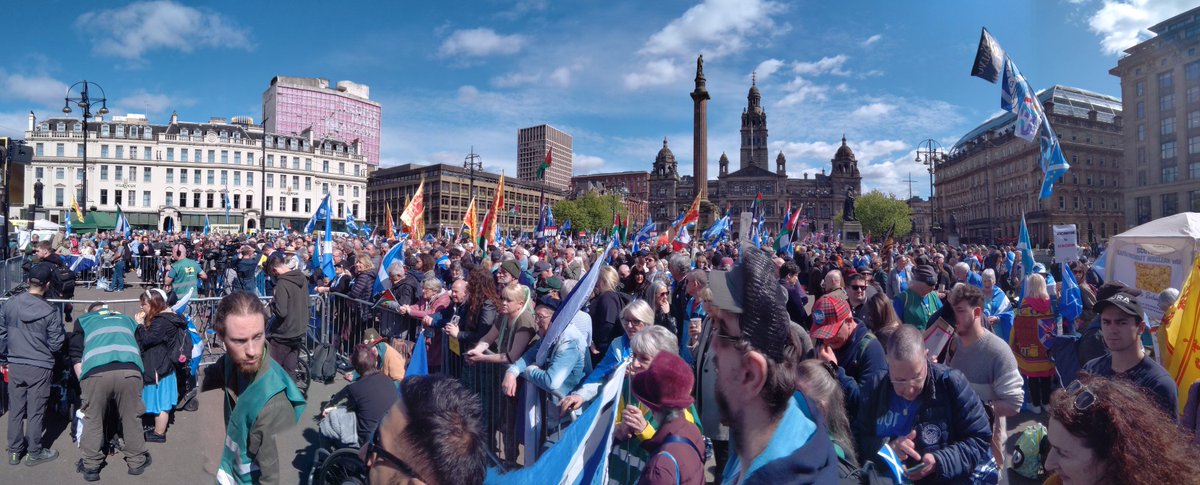 Super #BelieveinScotland event in Glasgow today. It's time for change, real change. #ScotlandIsNow #ScottishIndependence
