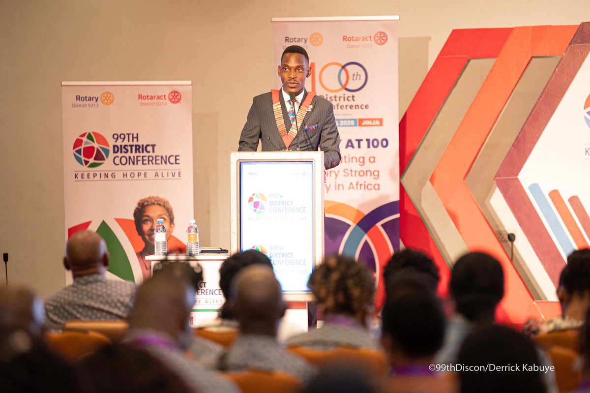 I today morning moved my Farewell Address at the 99th District Conference in Munyonyo.   The address highlights my shared Hope Creator experience while representing Rotaract in Rotary District 9213. What an honor! The transcript can be found here:- bit.ly/3U6FEWK