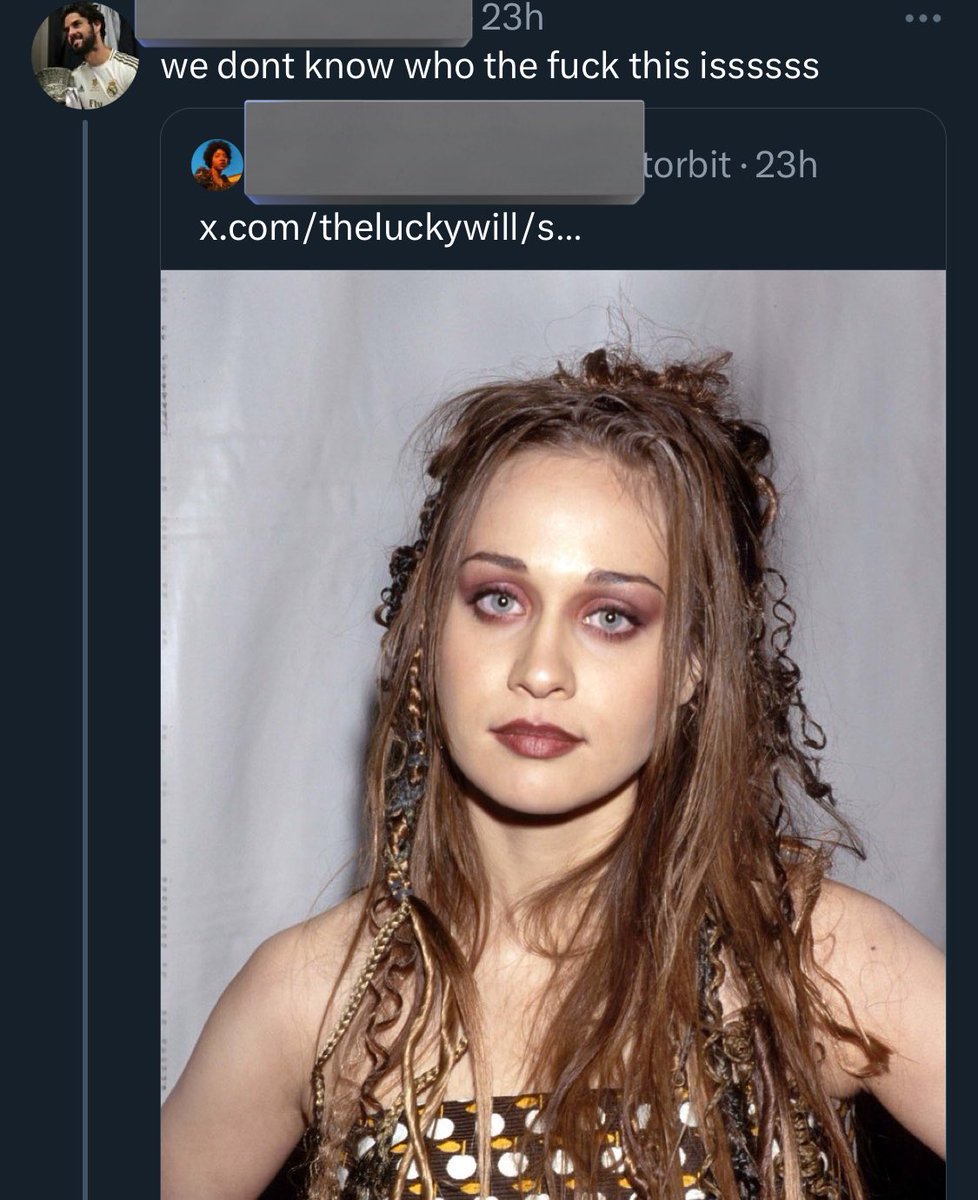 yes a lot of the negative reaction to taylor swift is overzealous, and i’m not a fan of how people compare her to other women in order to bring her down, but being disrespectful in this way to a woman and artist like fiona apple will never be anything but a self own