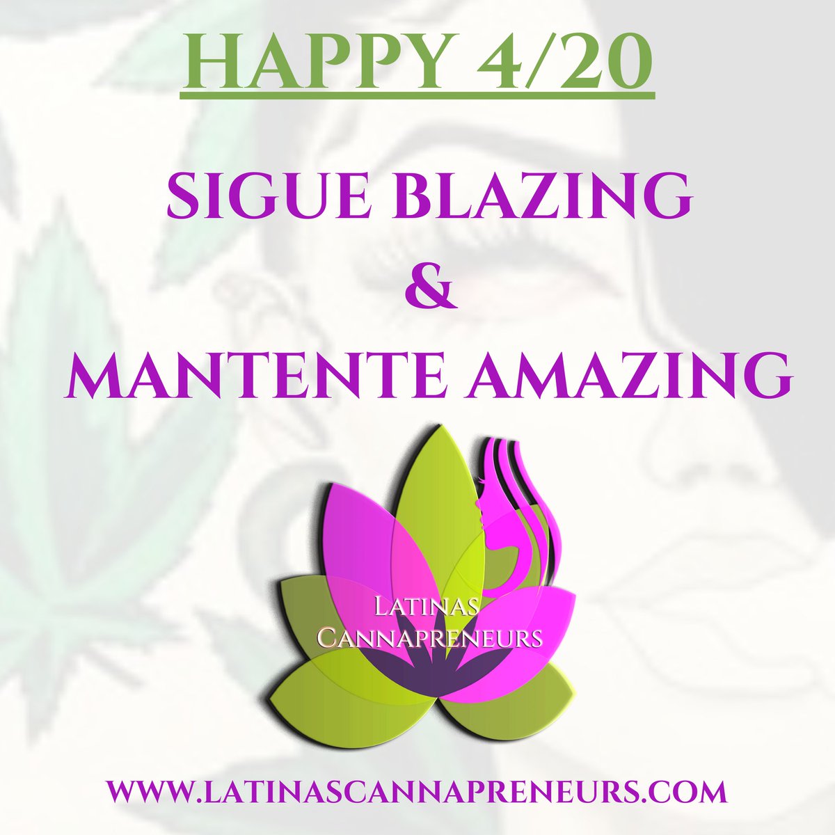 LatinasCP's tweet photo. Celebrando la Cultura Cannábica.  Check out algunos de los eventos en 🇵🇷🇺🇸 🇨🇴🇪🇨🇨🇱

Link: https://t.co/0fq2AXF659

Happy 4/20

 #420 #cannabisculture #cultura #cannabica #InspiraEducaEleva #LatinasCannapreneurs https://t.co/G632OFeCqL