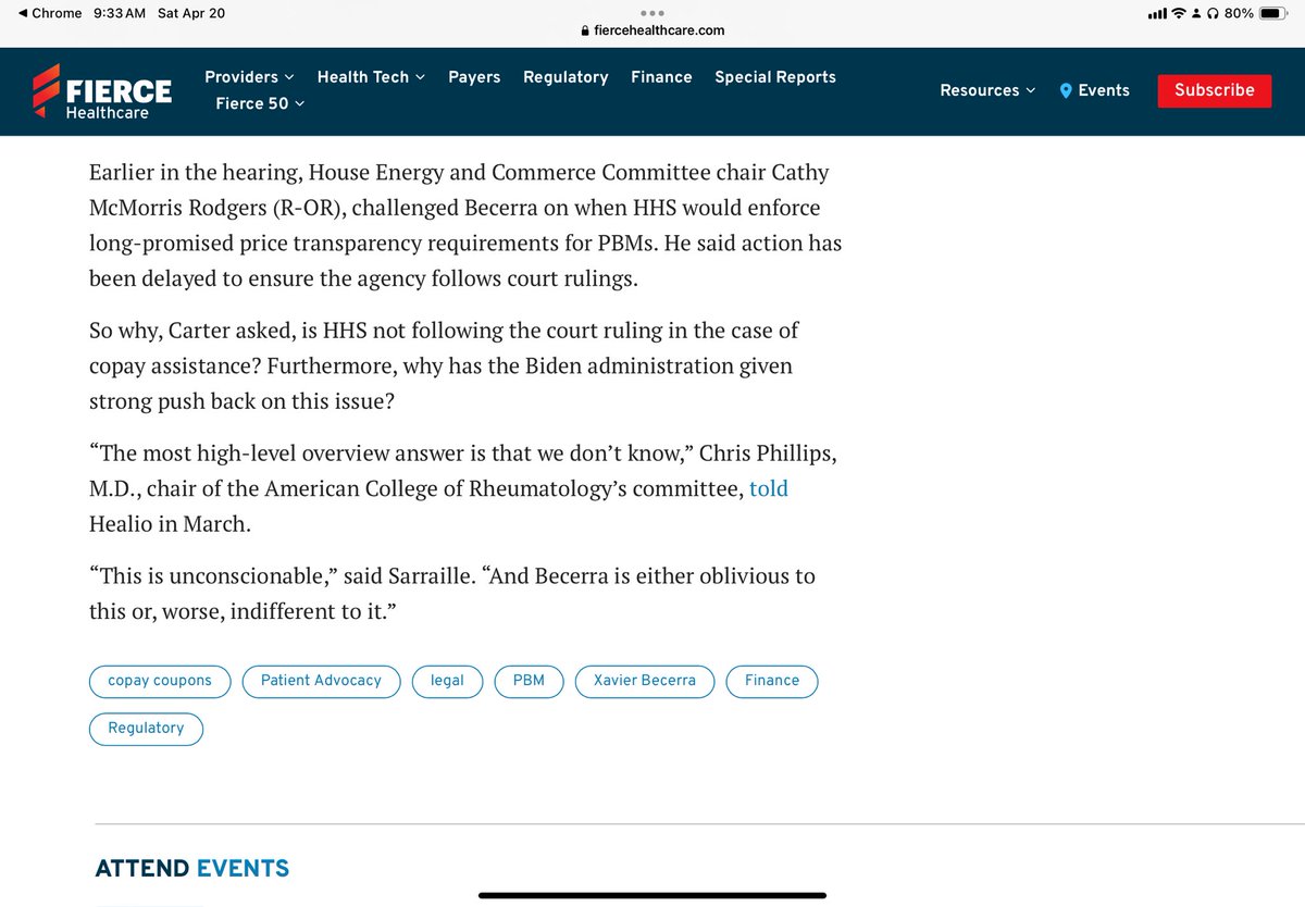 Right on Damian! @SecBecerra is “either oblivious…or indifferent” just as he’s been in the 4 @texmed cases that he & the other depts. have lost on the #NoSurprisesAct. @HHSGov Sec. was asked by @RepGregMurphy for a report on when his Dept. had enforced the NSA penalty