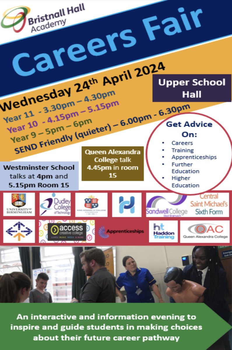 We are looking forward to welcoming all of our Year 9, 10 and 11 students and their families to our Careers Fair on Wednesday. Further details have been shared via Parent Mail. #futuredecisions #careerseducation