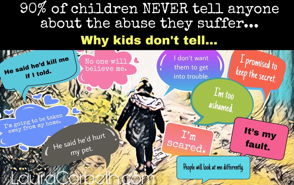 laura_corbeth's tweet photo. IF a child discloses #abuse-neglect 
Remain calm 
Believe them
Show interest + concern
Reassure + support
Take action. It could save a life

DONT:
Panic
Press them to talk
Promise anything you can’t
Confront offender
Blame or minimize their feelings
Overwhelm with questions https://t.co/ZYikOyc5mq