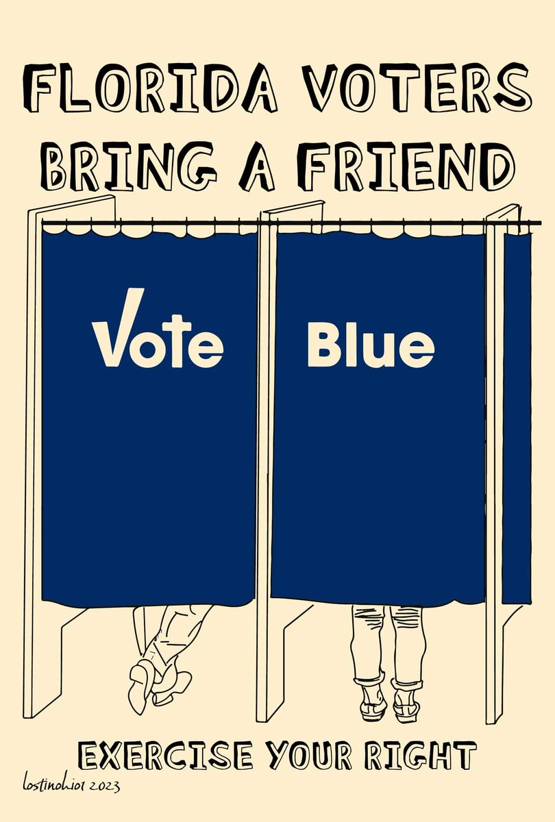 Listen up y'all... Floridians let's exercise our right to VOTE! Every election is determined by the people who do show up. So show up & Vote Democrat. Because we can take back Florida! Souli #wtpGOTV24