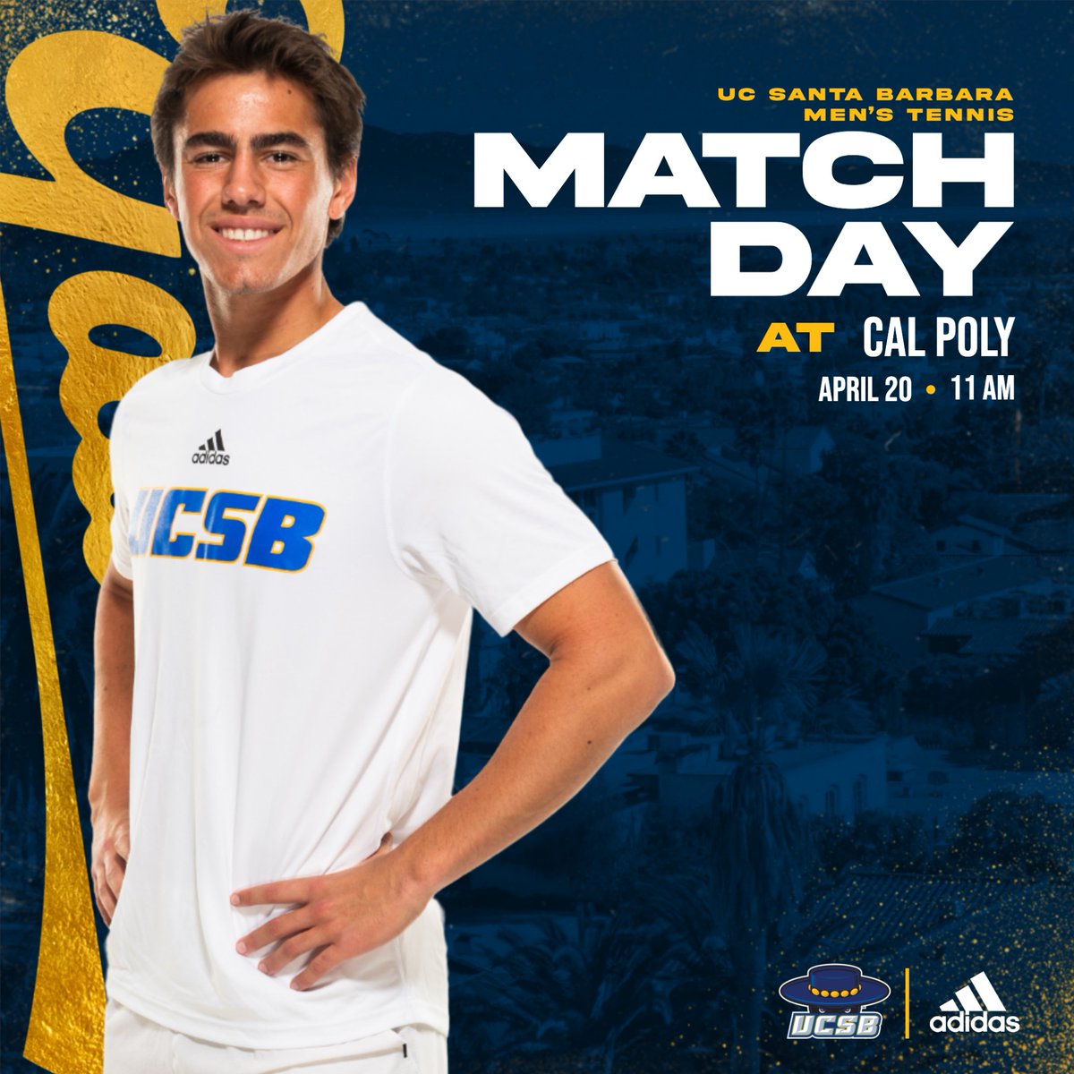 It all comes down to this, the Blue-Green Rivalry! 🆚 Cal Poly 🏟️ Mustang Tennis Complex | San Luis Obispo, Calif. ⏰ 11 a.m. #GoGauchos