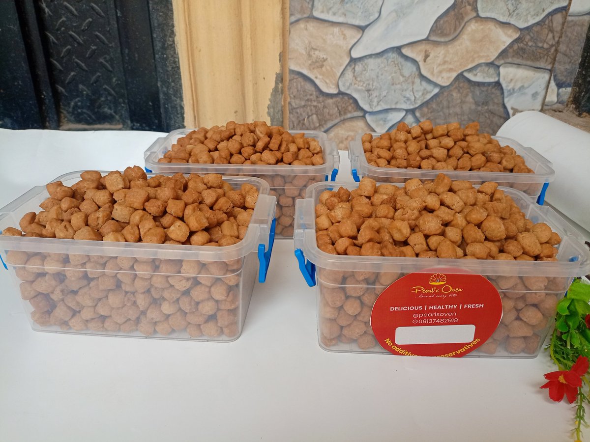 Thank you for your orders 🙏

Get the perfect tasty chinchin from us, you get quality for your money.
Price: 1.5 litres 5500naira
Location: Lagos
We ship Chinchin to those outside lagos