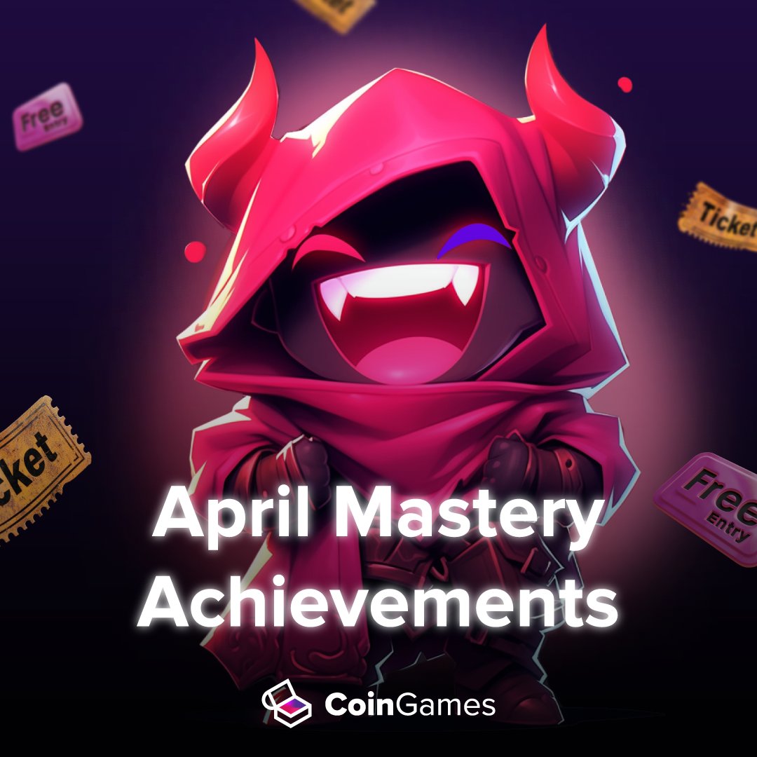 🎉 Complete all 10 achievements of April at CoinGames and unlock exclusive rewards! 🎉 📅 01/04 - 05/05 💯Secure an exclusive spot in our private sale access and receive an exclusive code to acquire $100 on your bonus balance! 🎯Don't miss out on this opportunity to level up