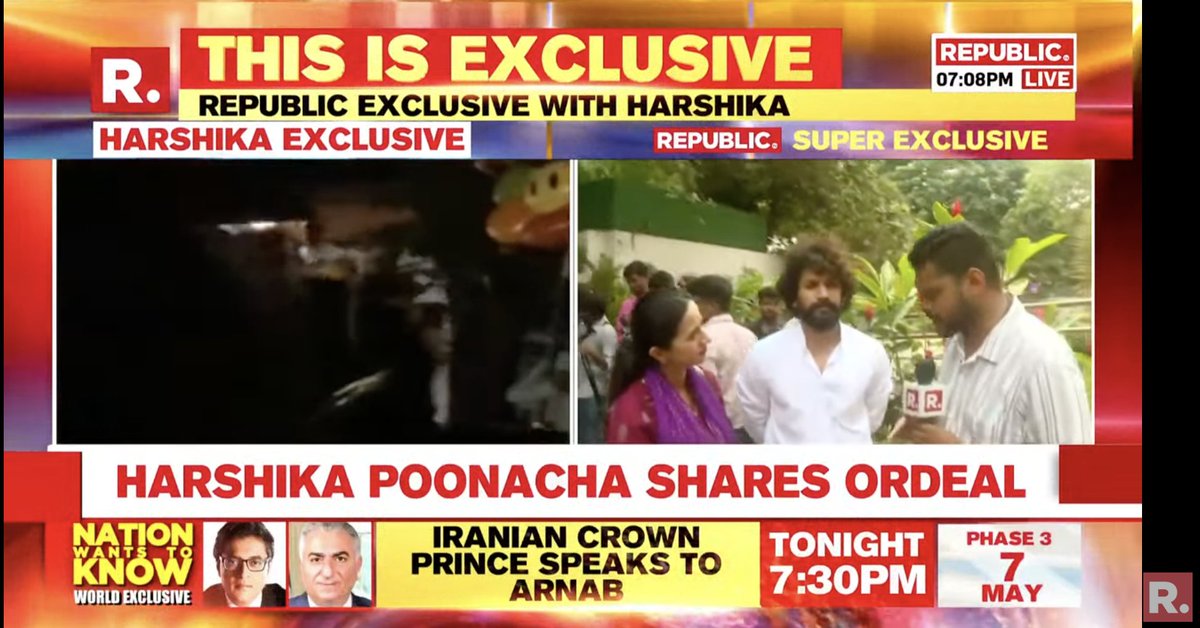 Actors Harshika Poonacha and Bhuvan speak out after an alleged attack by a mob for speaking in Kannada in Bengaluru Tune in here to #WATCH #ThisIsExclusive - youtube.com/watch?v=5RpbZK…