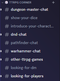 DiscordCorner's tweet photo. We have an active TTRPG corner!
Want to chat about your campaign? Show your dice? Share a new ttrpg? This is for you!
https://t.co/CgwpQaMWzk https://t.co/vDGiGGYrdA