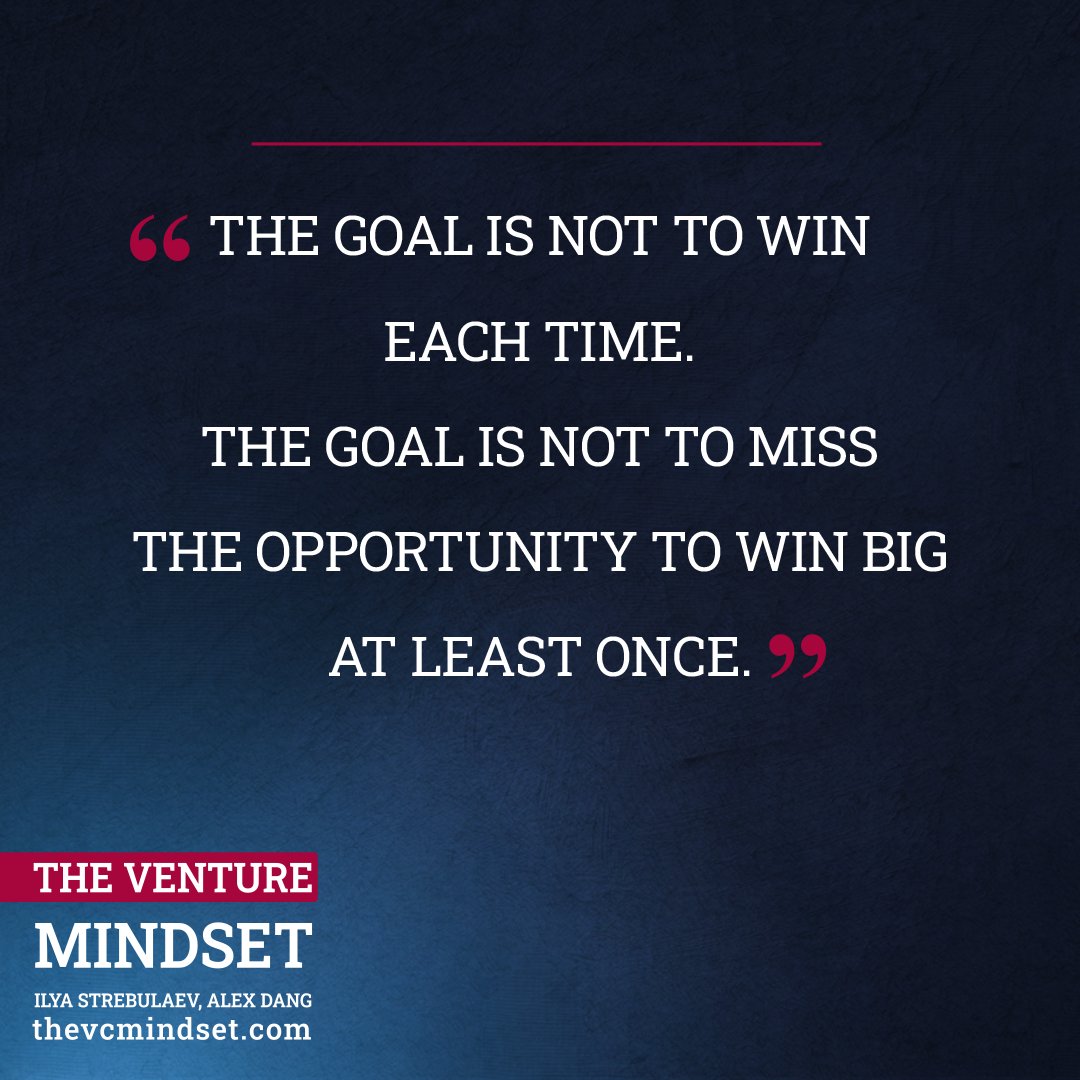 Are you upset when you don’t get straight A’s? You should not be if you want to think like VCs and find breakthrough ideas. “Failure is not an option” is a good strategy for the “business as usual” circumstances, but it is not an optimal strategy when you embark on a new