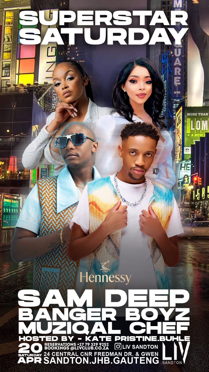 Superstar Saturdays tonight <a href="/LivSandton/">LIV Sandton</a> 💫