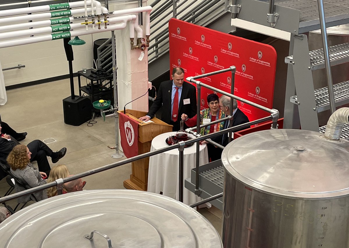 UW-Madison CBE (@uwmadcbe) on Twitter photo A great celebration with <a href="/UWMadCBE/">UW-Madison CBE</a> alumni! 150+ guests came to the grand opening of our new laboratories and spaces. Here, donors add a symbolic charge to a flask, followed by Prof. Regina Murphy pouring the collective charge to the column #badgerengineer <a href="/UWMadEngr/">UW-Madison College of Engineering</a> A great celebration with <a href="/UWMadCBE/">UW-Madison CBE</a> alumni! 150+ guests came to the grand opening of our new laboratories and spaces. Here, donors add a symbolic charge to a flask, followed by Prof. Regina Murphy pouring the collective charge to the column #badgerengineer <a href="/UWMadEngr/">UW-Madison College of Engineering</a>
