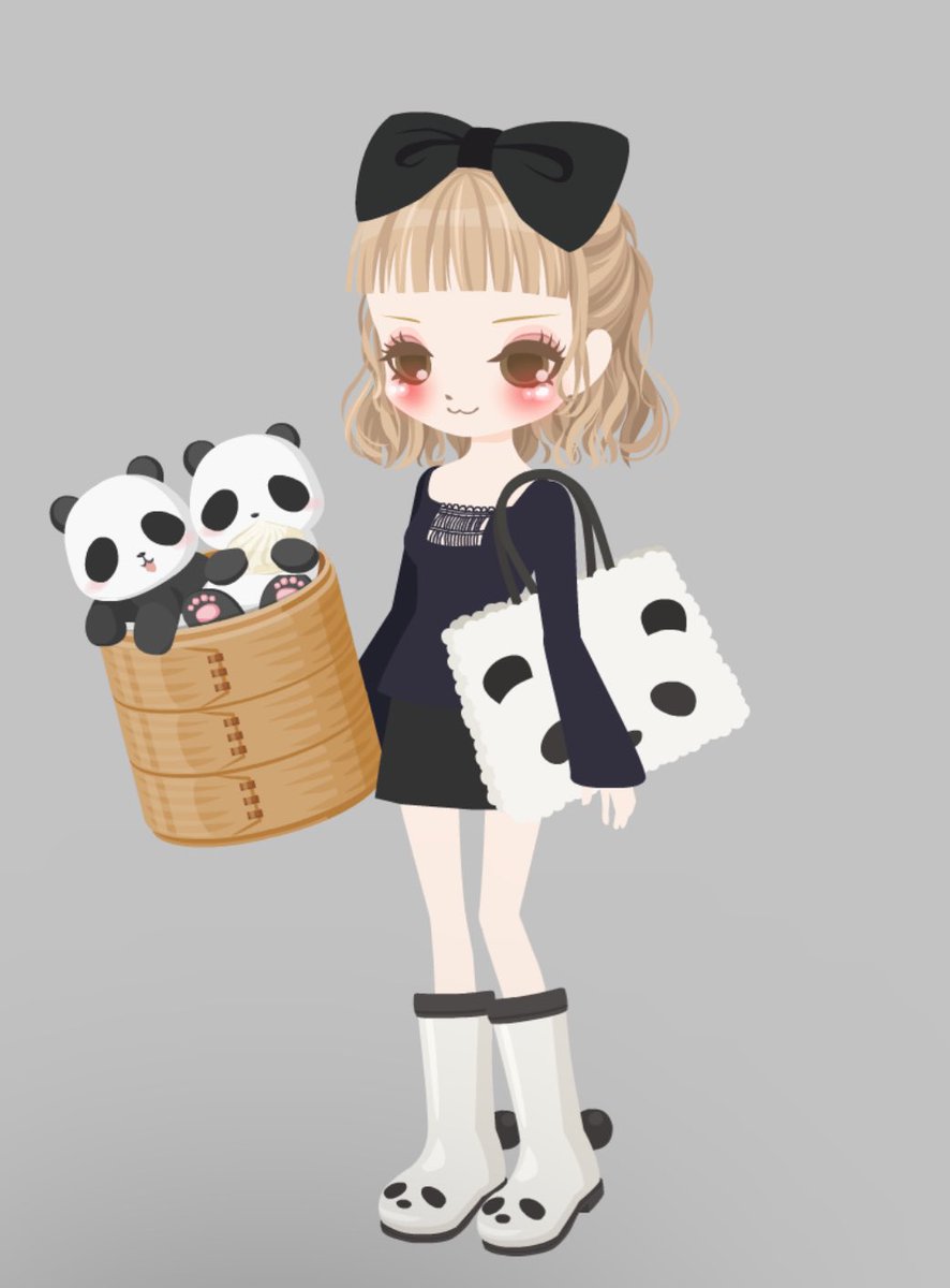 ぱんだ、かわいい🐼よくわからないこーで