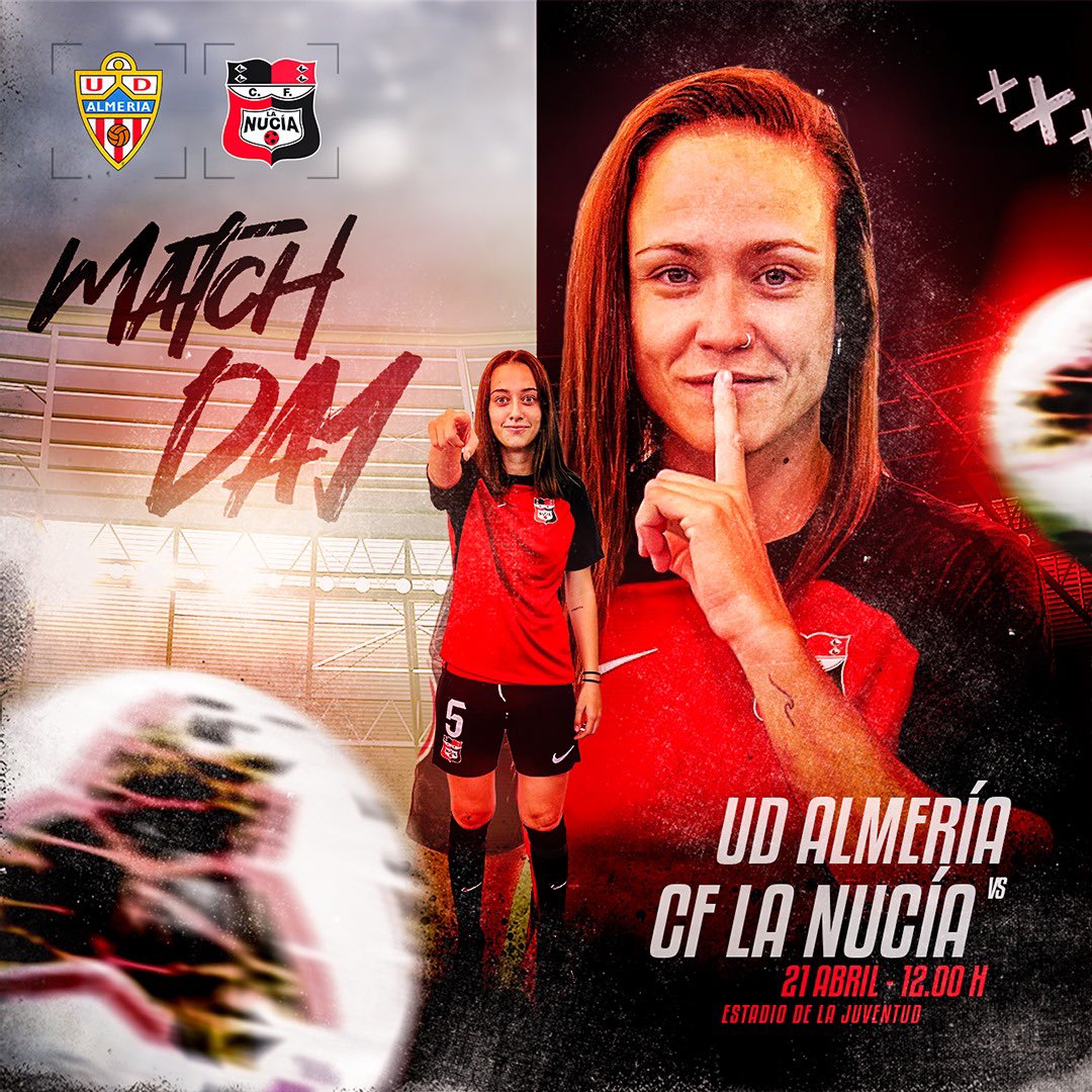 🔴🅒🅕🅛🅝🔴 🙌 ꜱɪɢᴜᴇ ʟᴀ ᴛᴇʀᴄᴇʀᴀ ʀꜰᴇꜰ‼️ 🚩 🅵🅴🅼🅴🅽🅸🅽🅾 🚺 🆚 @FemeninoUDA 🗓 DOMINGO ⌚️ 12:00 🏟 Estadio de La Juventud 🏆 Tercera RFEF J27 📲 @academiacfln (Instagram) #JuguemosAlRojo ♥️ #ADNucía 🧬 #LaNucíaCiudadDelDeporte