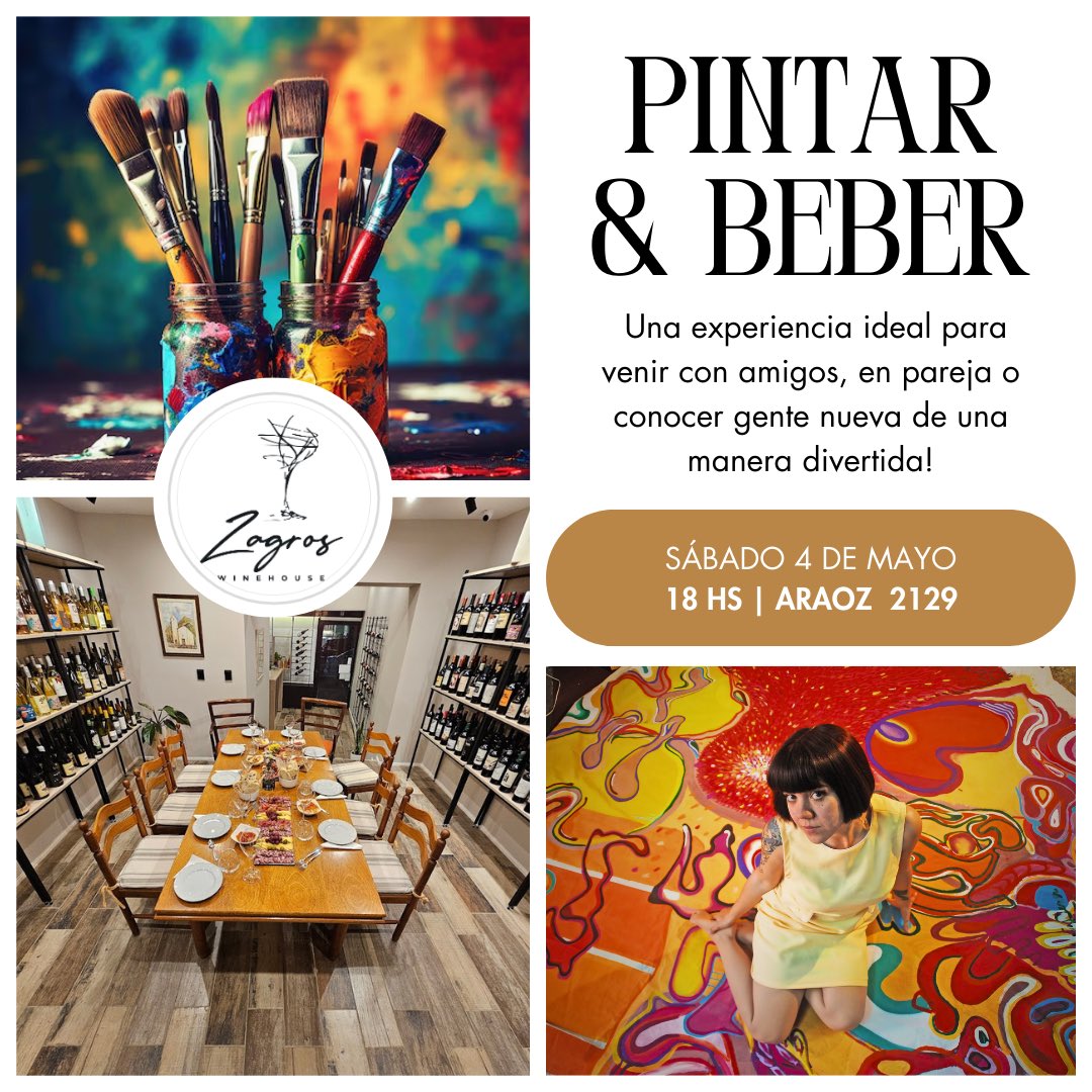NulpiChe's tweet photo. 🎉🙌🏼✨🍷🖼 Un nuevo evento, un nuevo encuentro de Pintar y Beber! 🖼🍷✨🙌🏼🎉 https://t.co/0IlzMCOoJX
