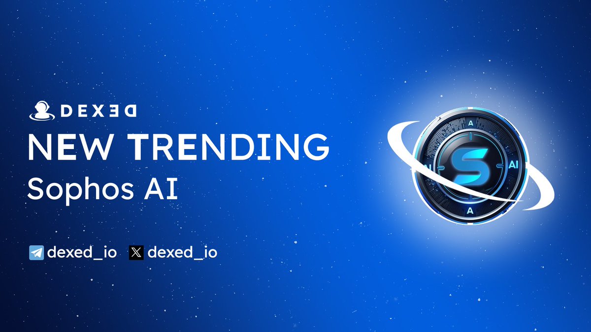 dexed_eth's tweet photo. 🔥 #ETH TREND ALERT

Sophos AI $SOPAI - https://t.co/mgq4PhyNaf #SOPAI
📄 CA : 0xec9E41293a0f07Fcc11b76980c13b3eB2736B408
📈 Chart : https://t.co/UBV1qULhHX

🚨 $DEXED Launching soon : https://t.co/CJYmzvZ8Td https://t.co/kNpVU6VIJI