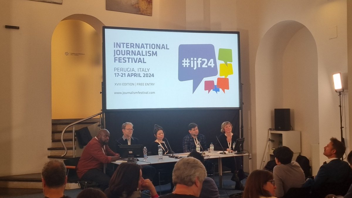 'I would love to fact-check myself out of a job' @LMAfrican says, and find something else to do once there is no more need for such scrutiny. 'But it seems far off'. Indeed. #ijf24