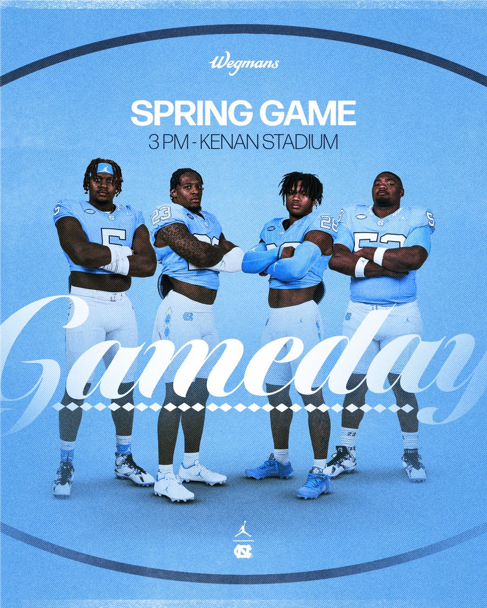 It’s gameday in Kenan Stadium 🗣️ 🗓️ Saturday, April 20 ⏰ 3 pm 📍 Chapel Hill Info ▶️ bit.ly/49rVeSC #CarolinaFootball 🏈 #UNCommon