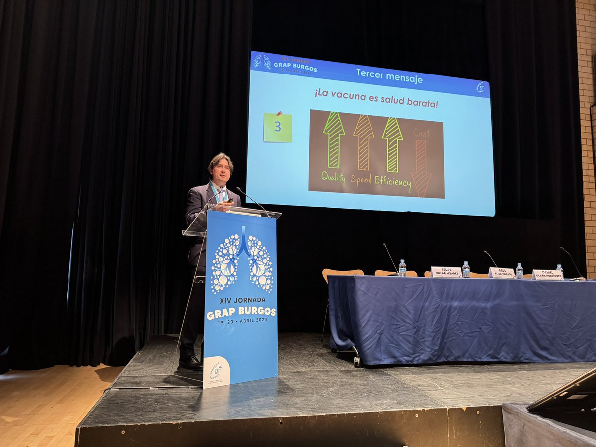 🗣Esta mañana hablando sobre inmunización #pneumococo y #VRS con  los amigos de #AtencionPrimaria en la #XIVJornadaGRAP24🔝 celebrada en #Burgos. Dejamos 3 mensajes para llevarse a casa.📷👇👇Gracias a <a href="/SociedadGRAP/">Sociedad GRAP</a>!! <a href="/Hospital_FJD/">Fundación Jiménez Díaz</a> <a href="/quironsalud/">quirónsalud</a>