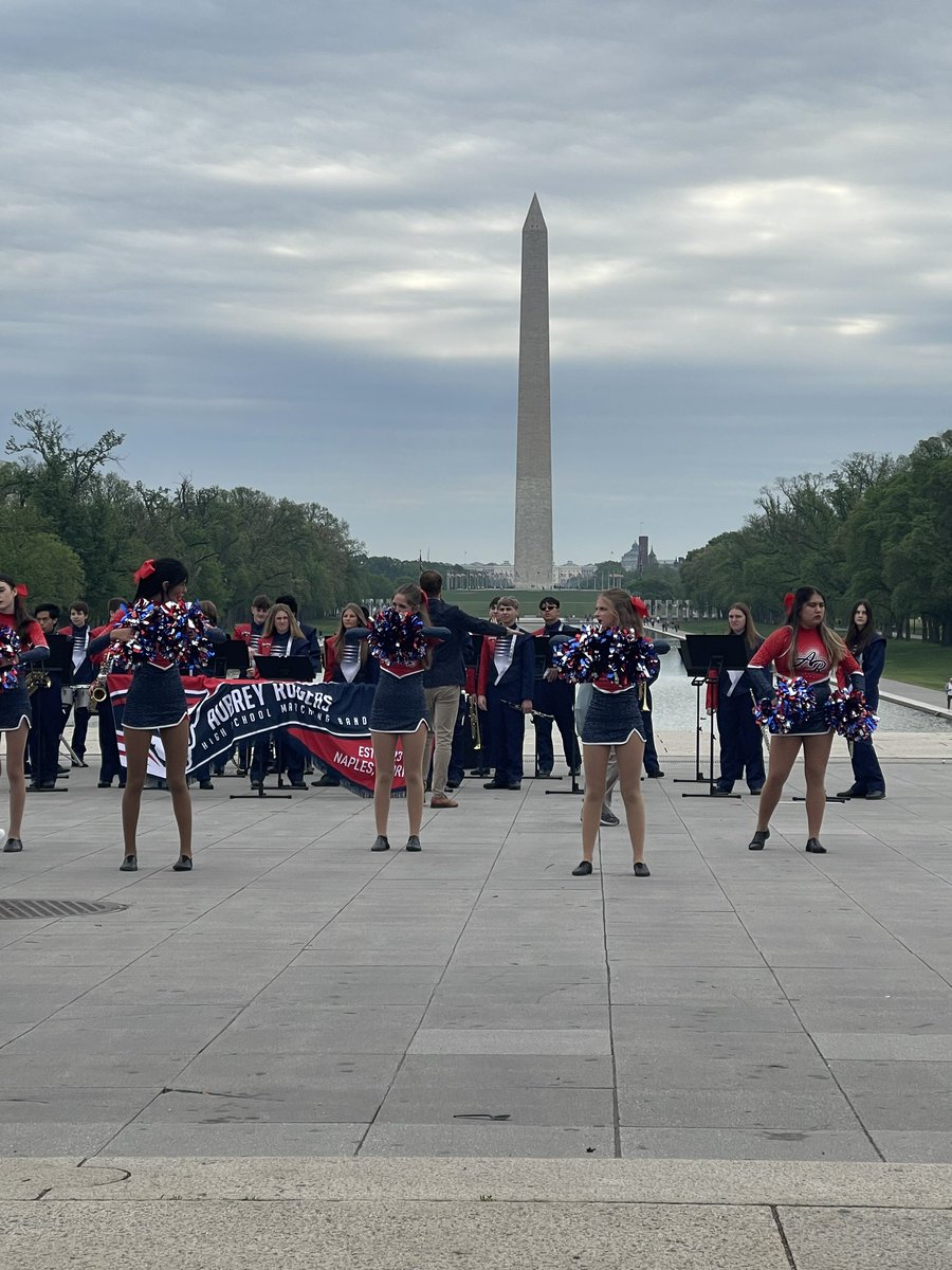 arhpatriots's tweet photo. The amazing ARH Band performing in Washington DC! What an honor and privilege - Go Patriots! ❤️🤍💙🇺🇸
@collierschools https://t.co/AxBAqoxtJN